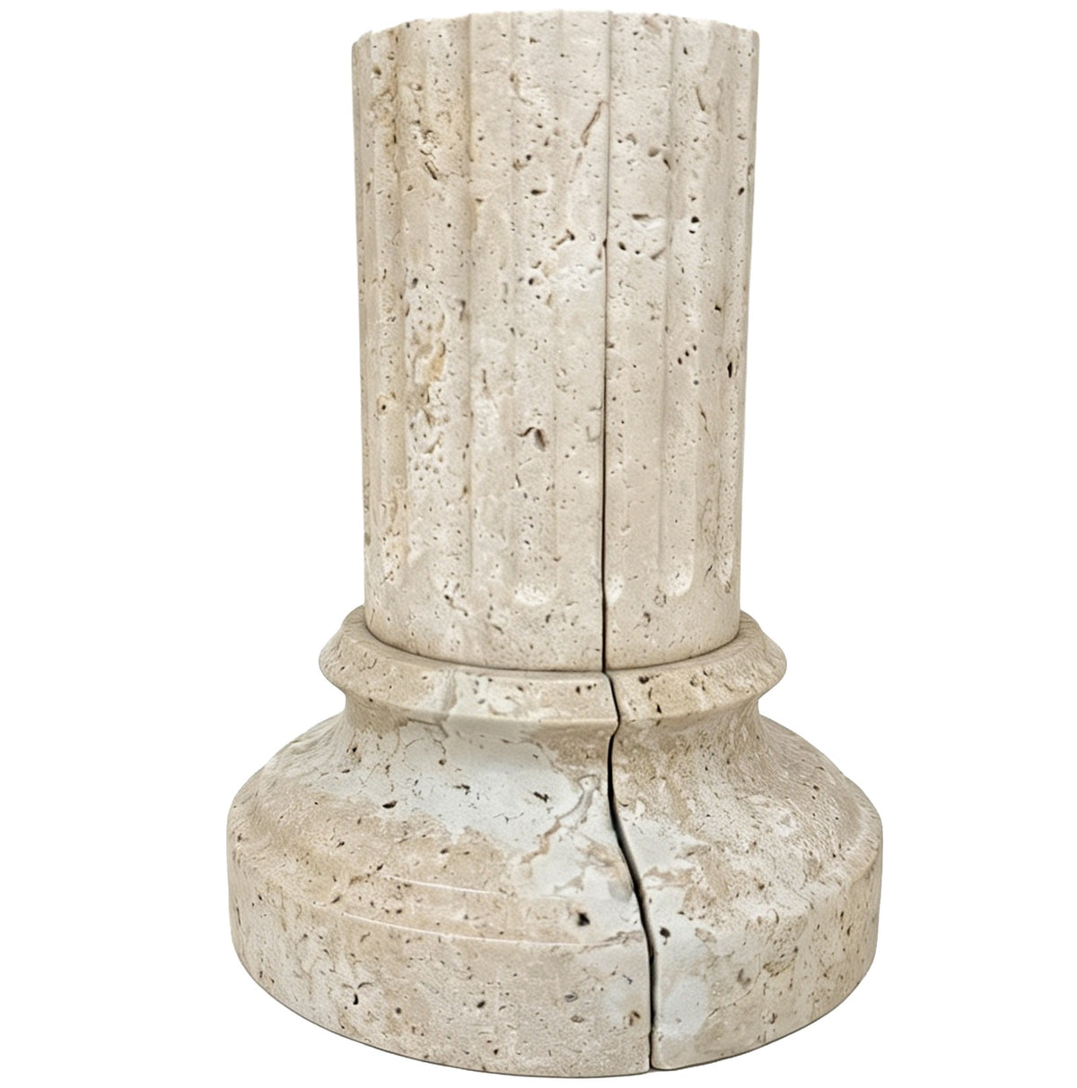 Lachlan Pillar Bookend in Travertine - Single