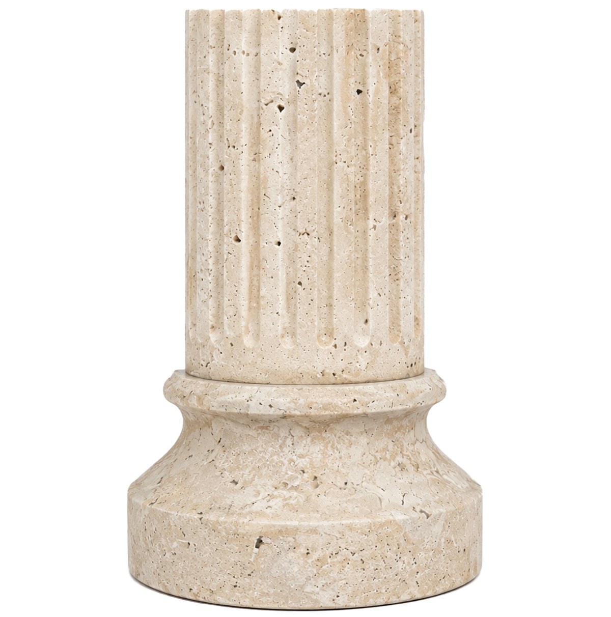 Lachlan Pillar Bookend in Travertine - Single