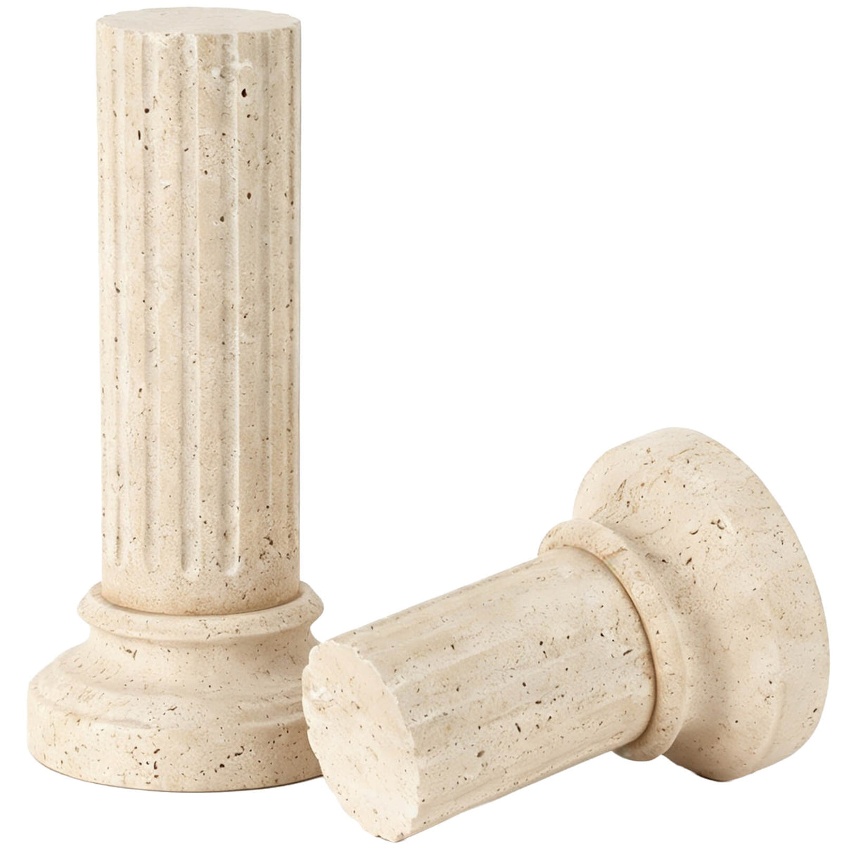 Marcello Decorative Object in Travertine - Small