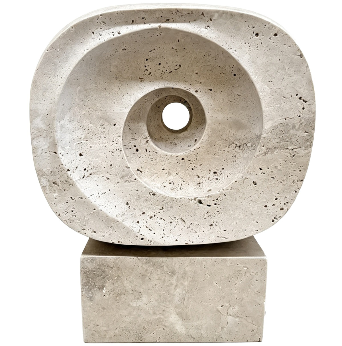 Atticus Sculpture in Travertine