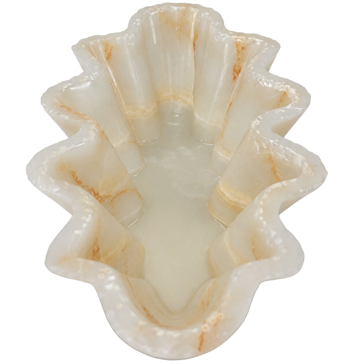 Maris Decorative Bowl in White Jade Marble
