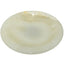 Bjorn Pedestal Bowl in White Jade Marble
