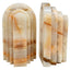 Osmond Bookend in White Jade Marble - Single
