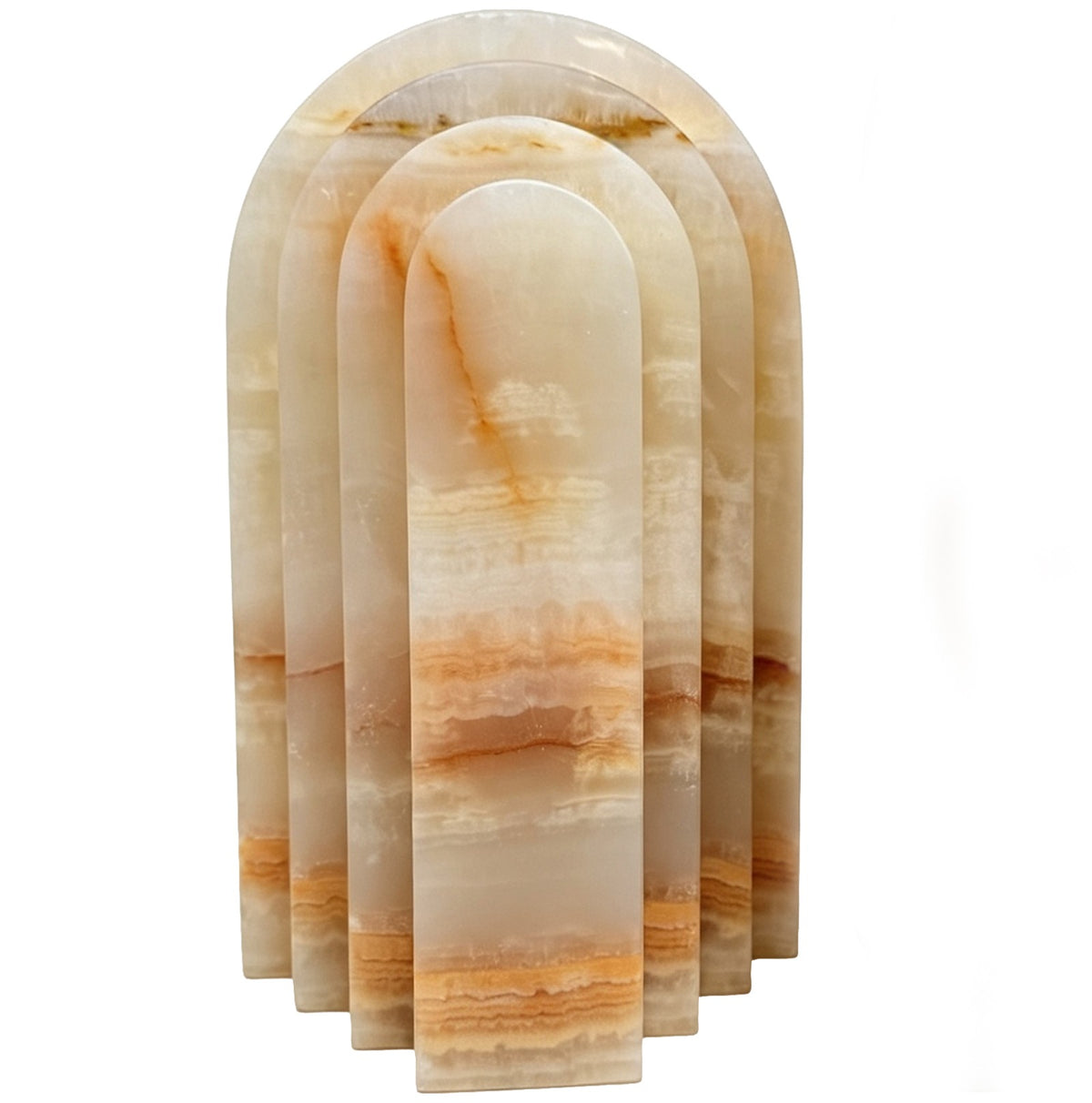 Osmond Bookend in White Jade Marble - Single