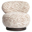 Lounge chair Jace beige tiger swivel