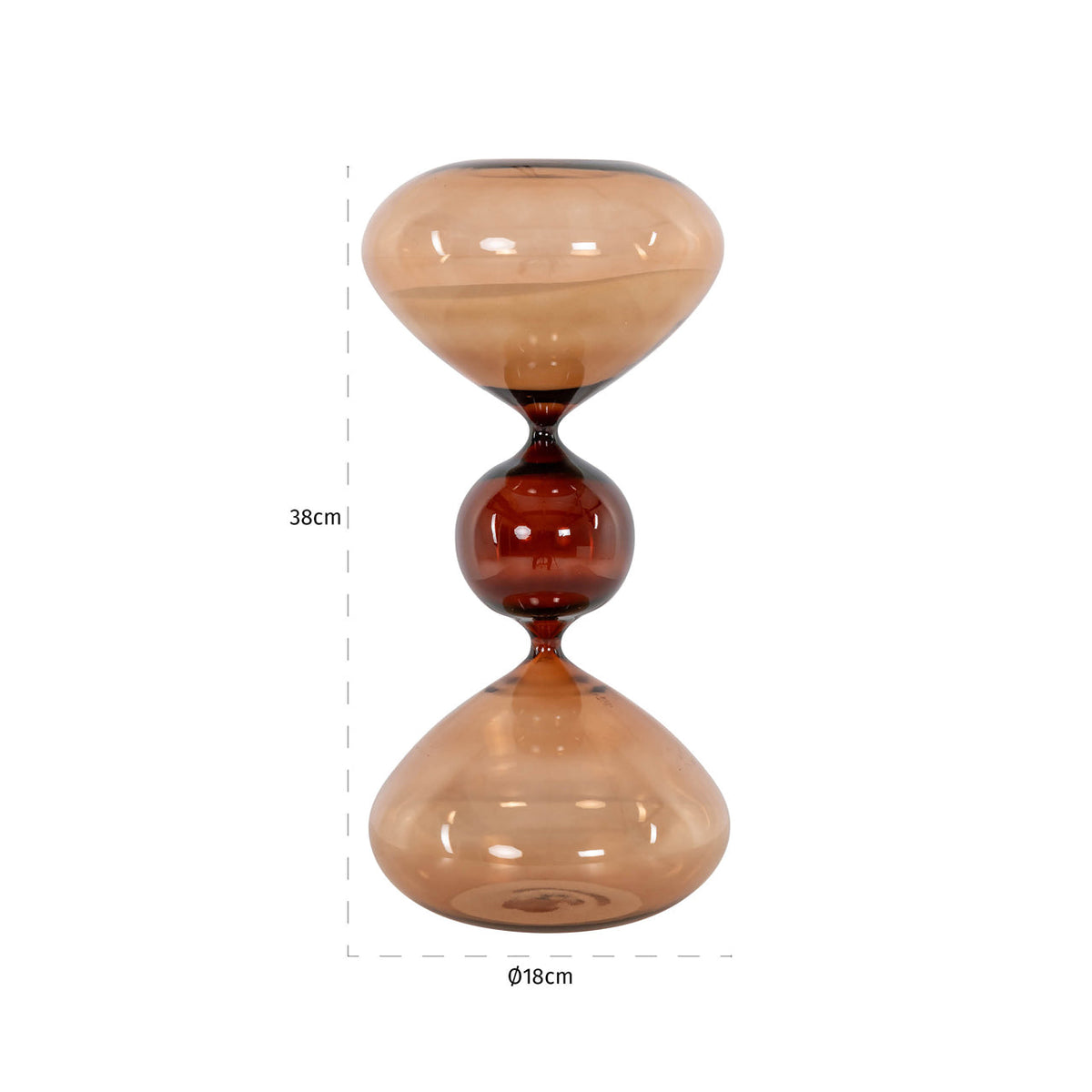 Decorative object Elba brown large