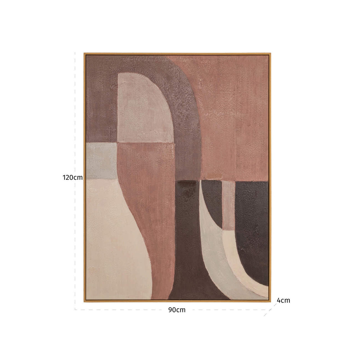 Wall art Tatu left brown
