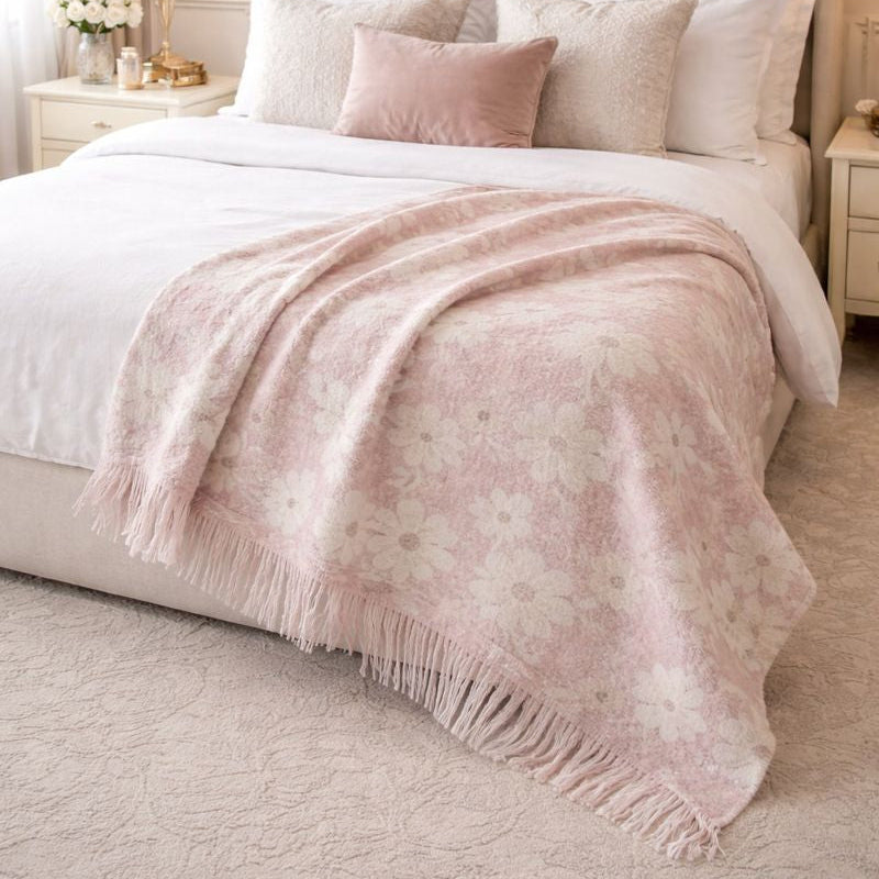 Malini Arabella Pink Throw