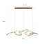 Chandelier Flyn brushed gold