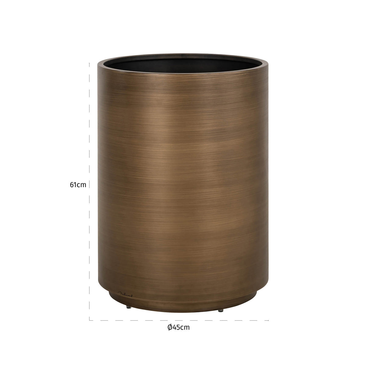 Planter Dira brushed gold 45Ø