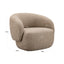Lounge chair Milano sand tweed fire retardant