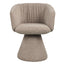 Dining chair Madeline mocca chunky swivel
