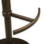 Bar stool Amely pistache softweave swivel