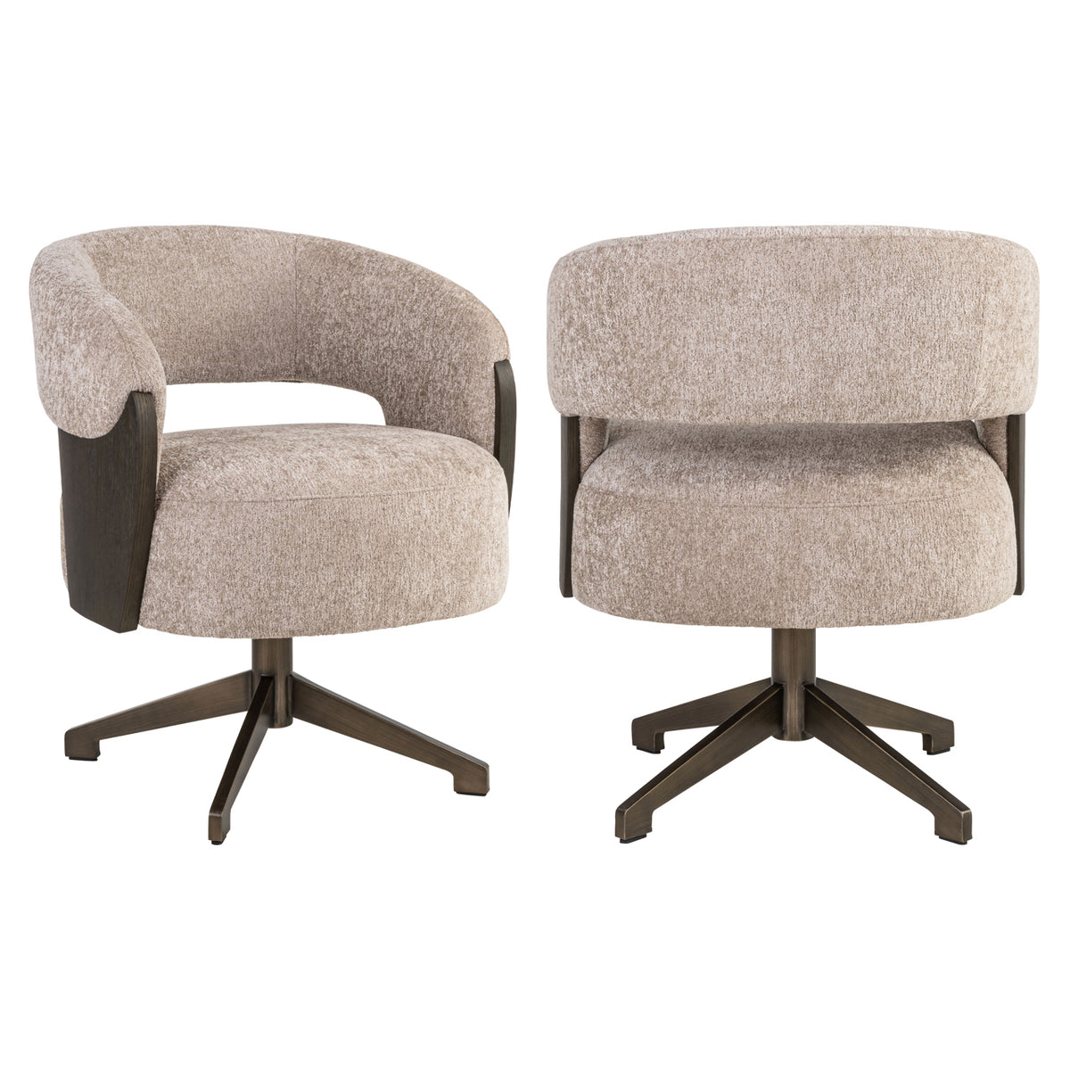 Dining chair Pollux be easy sand oak - swivel