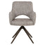 Dining chair Ginerva earth tweed swivel