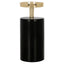 Candle holder Caya black/gold small