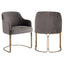 Dining chair Hadley stone velvet