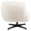 Lounge chair Estelle beige blockweave swivel