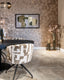 Dining chair Milly biscotti swivel