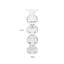 Candle holder Safia clear transparent large