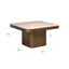 Coffee table Claridge beige 70x70 (cumulus)