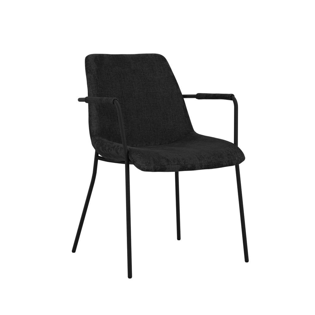 Fairmont Dining Carlo Black Dining Chair with Arms House of Isabella UK