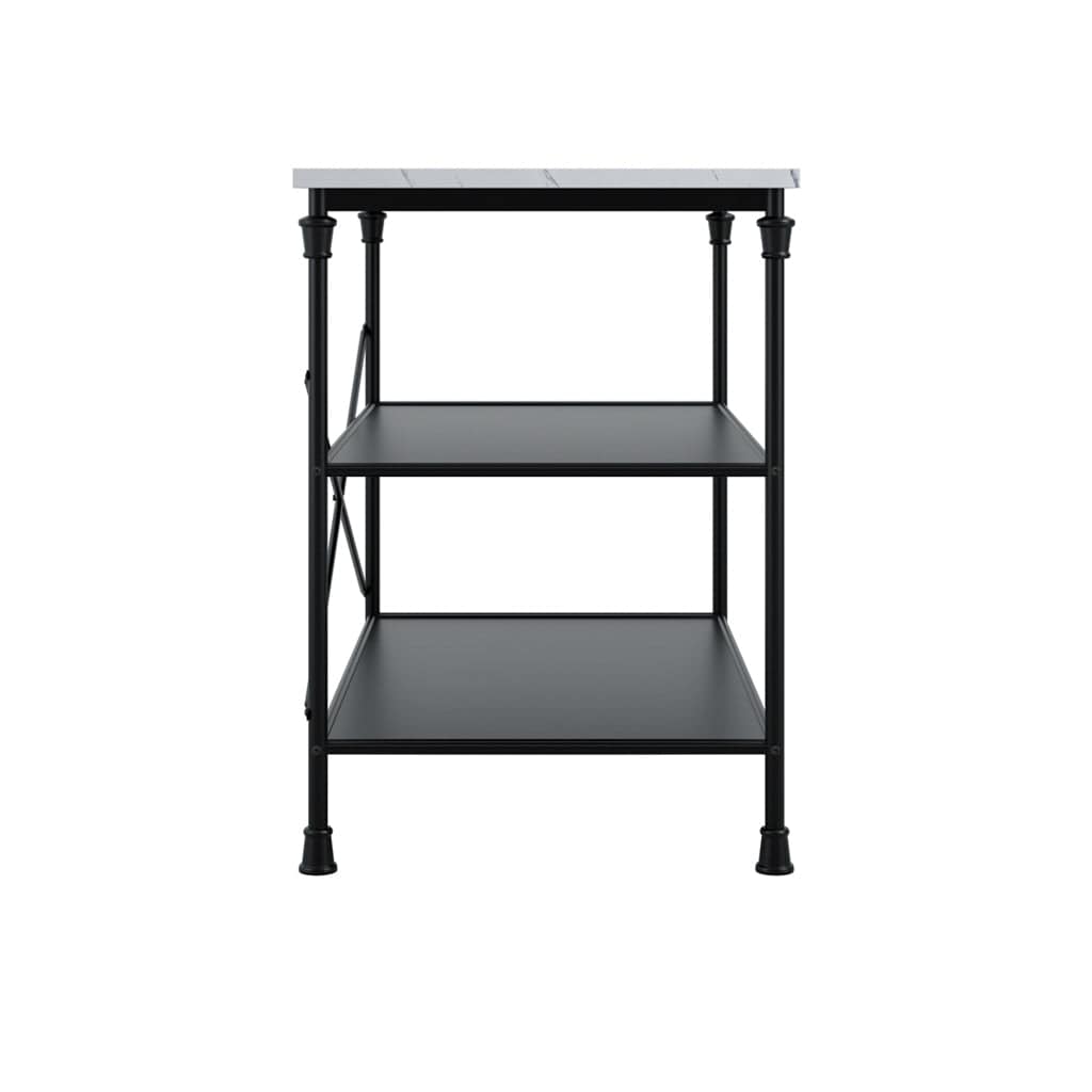 Fairmont Dining Fairmont Marble & Black Kitchen Island House of Isabella UK