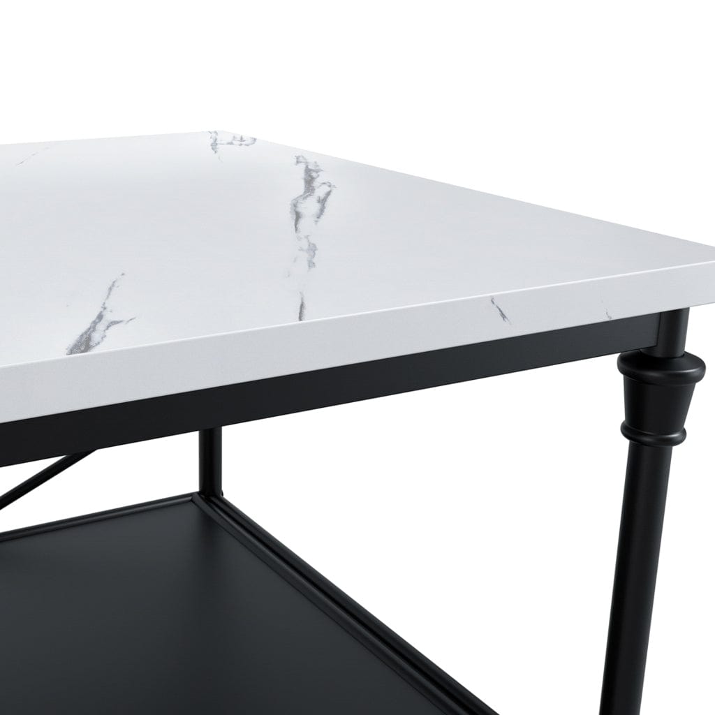 Fairmont Dining Fairmont Marble & Black Kitchen Island House of Isabella UK