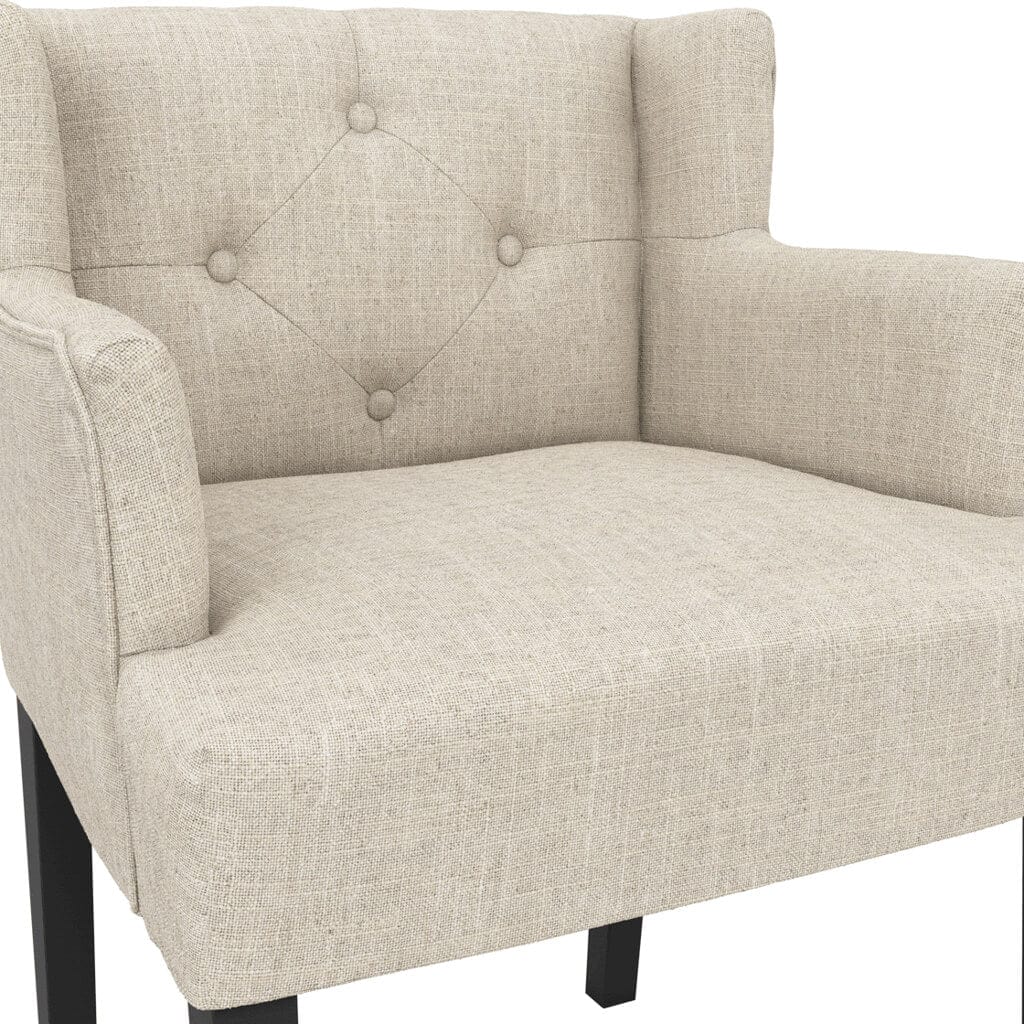 Fairmont Dining Shay Stone Winged Dining Chair with Arms House of Isabella UK