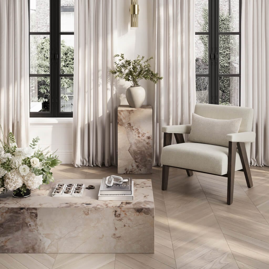 Fairmont Living Abel Milk and Chocolate Chair House of Isabella UK