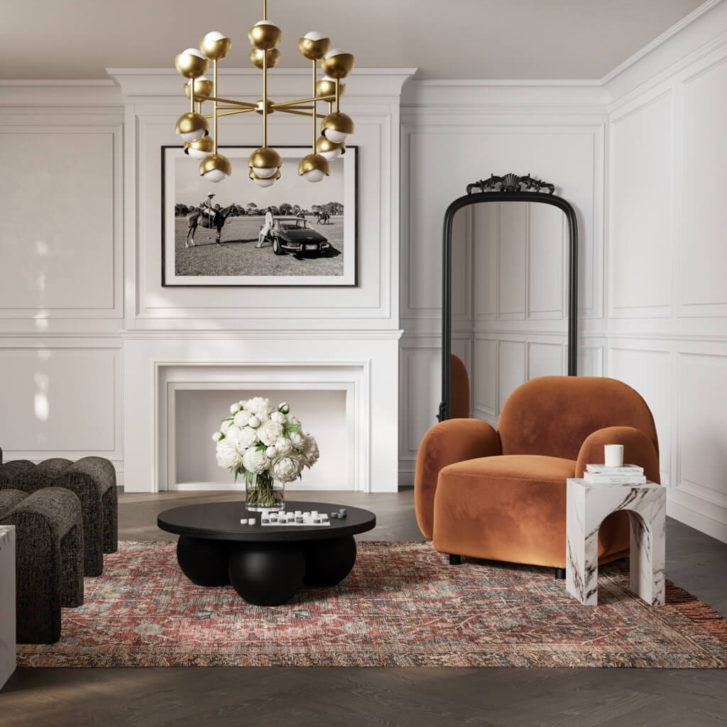 Fairmont Living Archie Calacatta Side Table House of Isabella UK