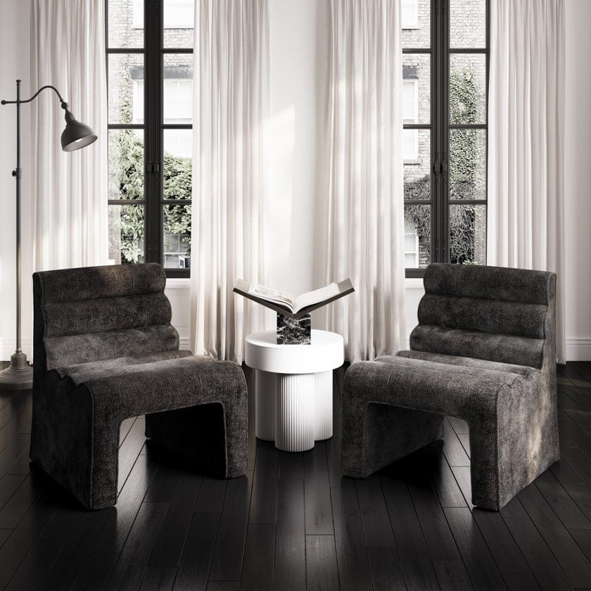 Fairmont Living Astrid White Side Table House of Isabella UK