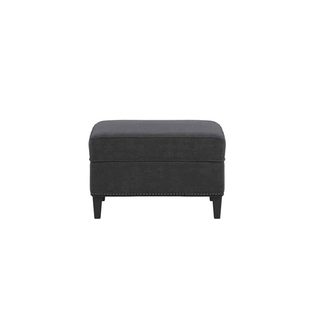 Fairmont Living Atticus Anthracite Footstool House of Isabella UK