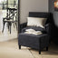 Fairmont Living Atticus Anthracite Footstool House of Isabella UK