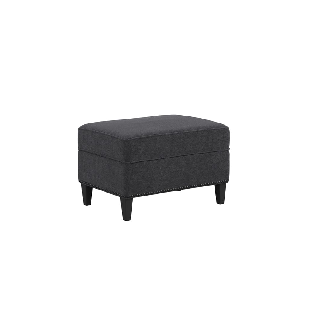 Fairmont Living Atticus Anthracite Footstool House of Isabella UK