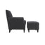 Fairmont Living Atticus Anthracite Footstool House of Isabella UK