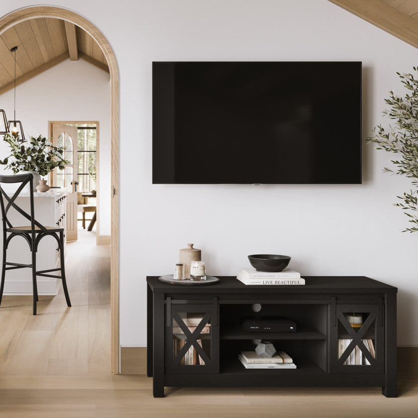 Fairmont Living Clover Black Media Unit House of Isabella UK
