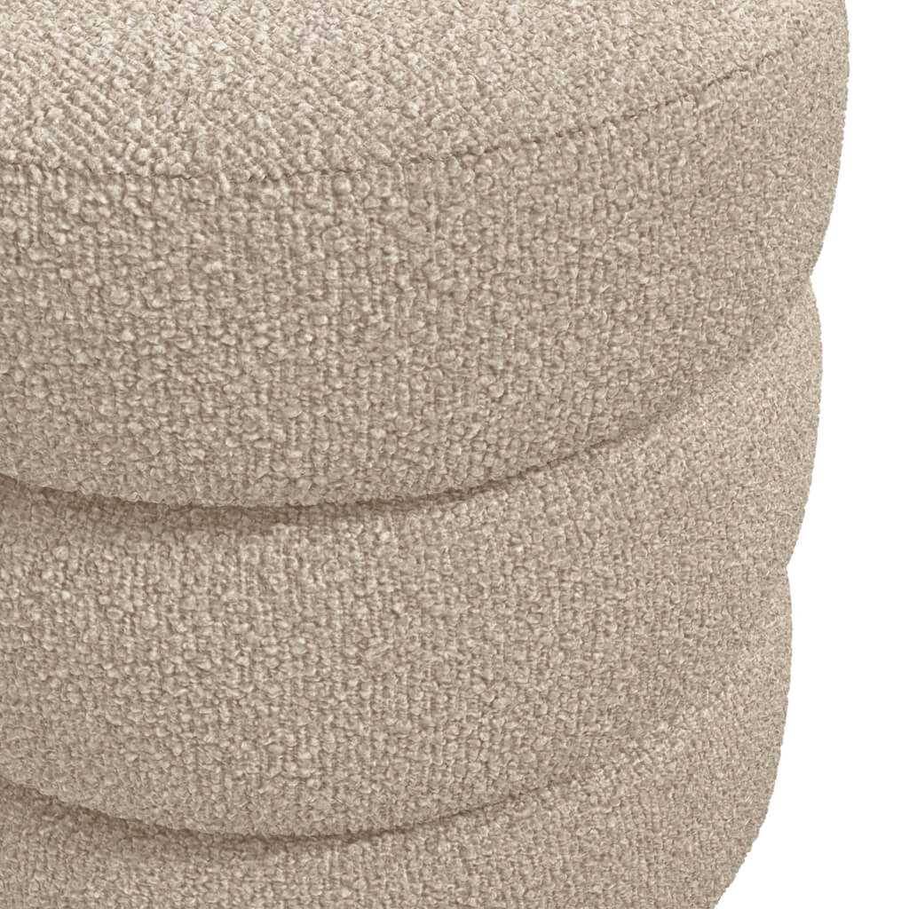 Fairmont Living Emi Buff and Black Pouffe House of Isabella UK