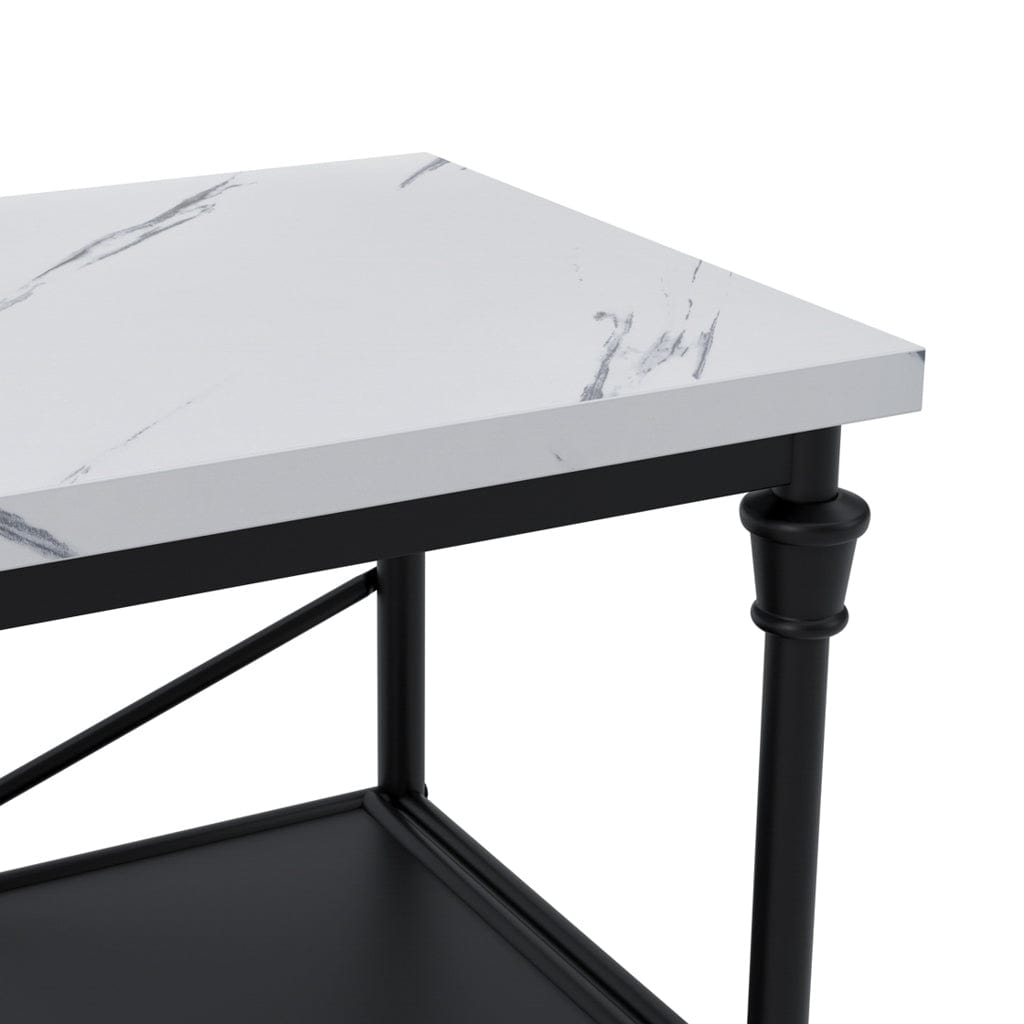 Fairmont Living Fairmont Marble & Black Console Table House of Isabella UK