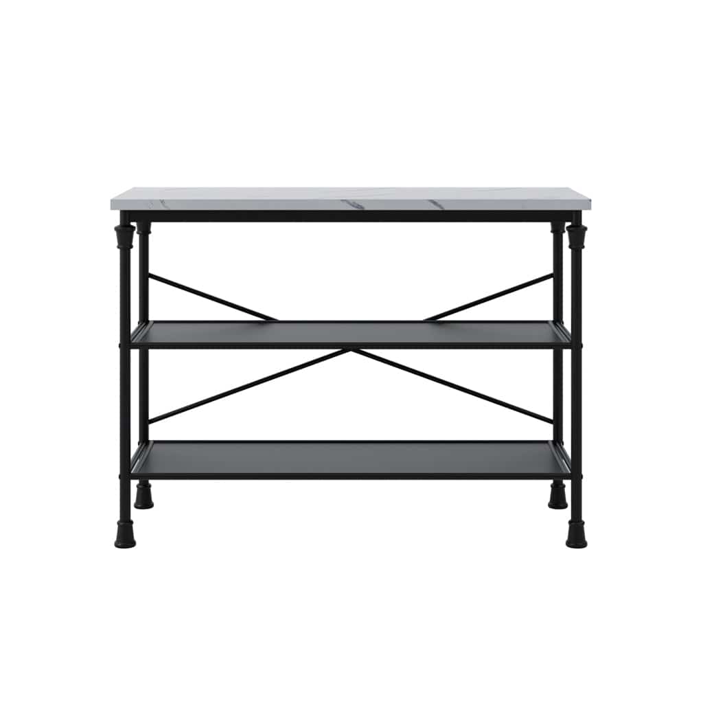 Fairmont Living Fairmont Marble & Black Console Table House of Isabella UK