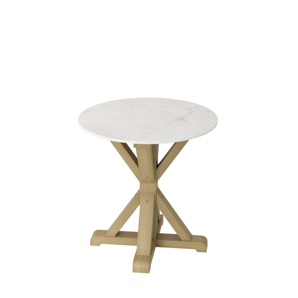 Fairmont Living Harrow Stone & Latte Side Table House of Isabella UK