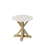 Fairmont Living Harrow Stone & Latte Side Table House of Isabella UK