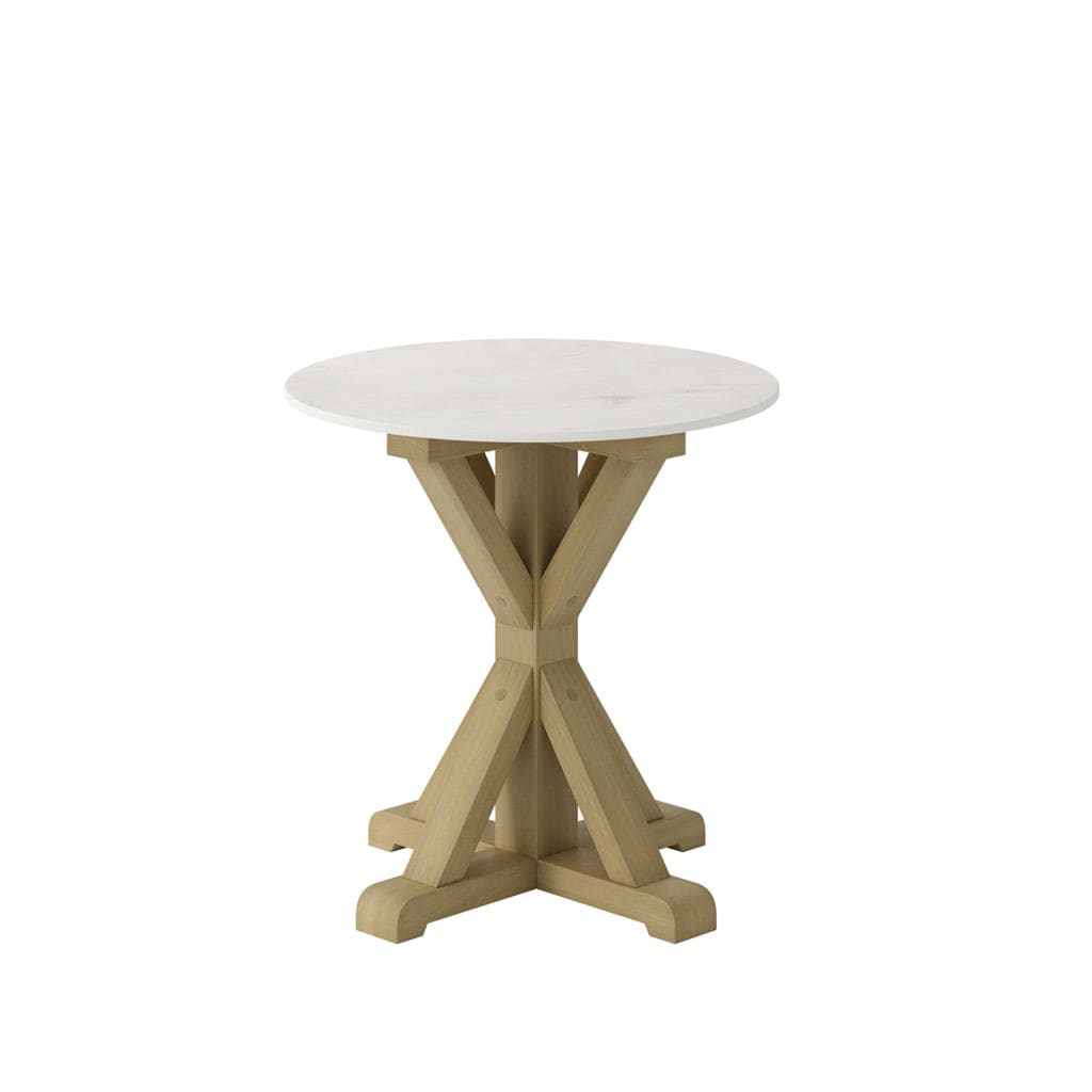 Fairmont Living Harrow Stone & Latte Side Table House of Isabella UK