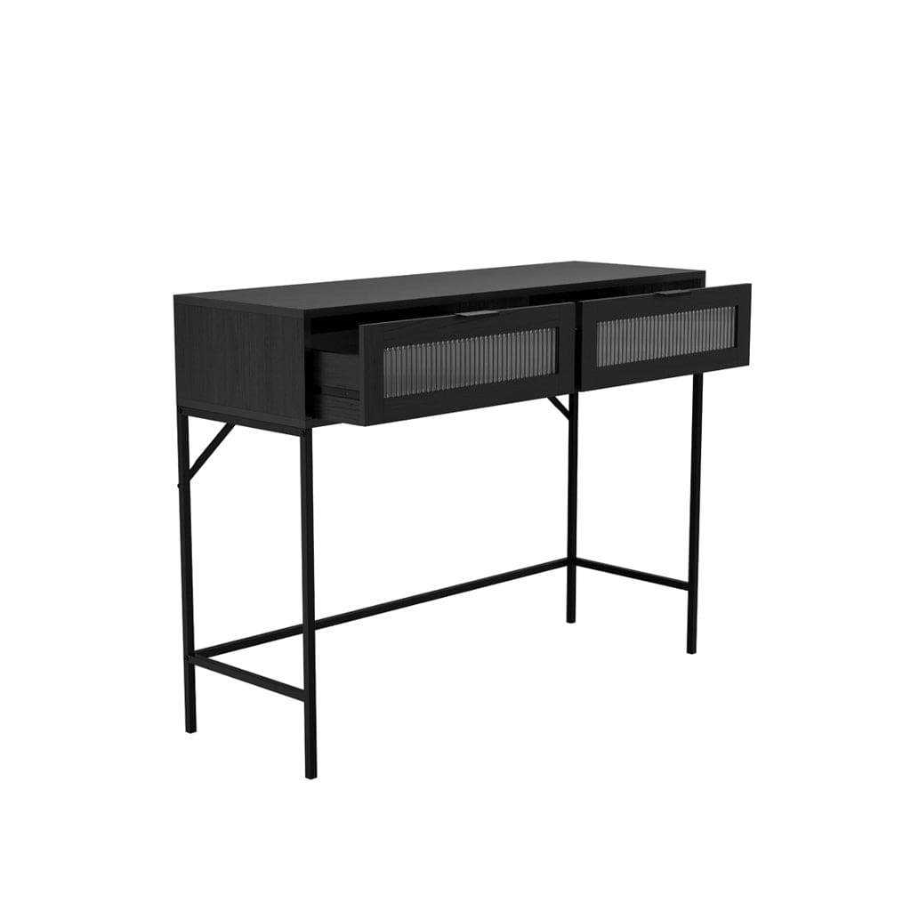 Fairmont Living Lincoln Black Console Table House of Isabella UK