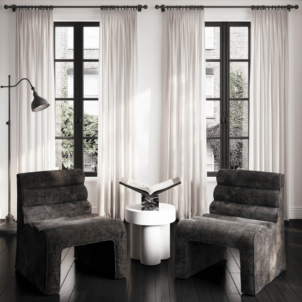 Fairmont Living Nami Black Accent Chair House of Isabella UK