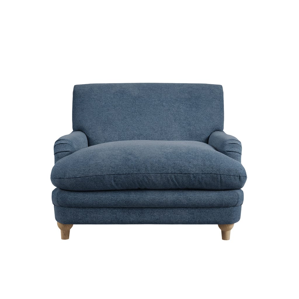 Fairmont Living Plumpton Denim Blue Footstool House of Isabella UK