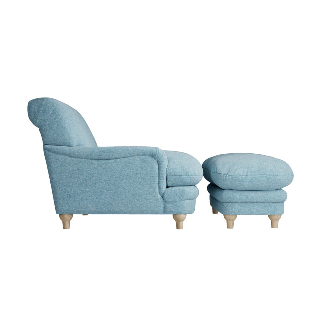Plumpton Duck Egg Blue Footstool.