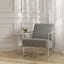 Fairmont Living Ritz Dove Grey and Silver Chair House of Isabella UK