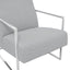 Fairmont Living Ritz Dove Grey and Silver Chair House of Isabella UK