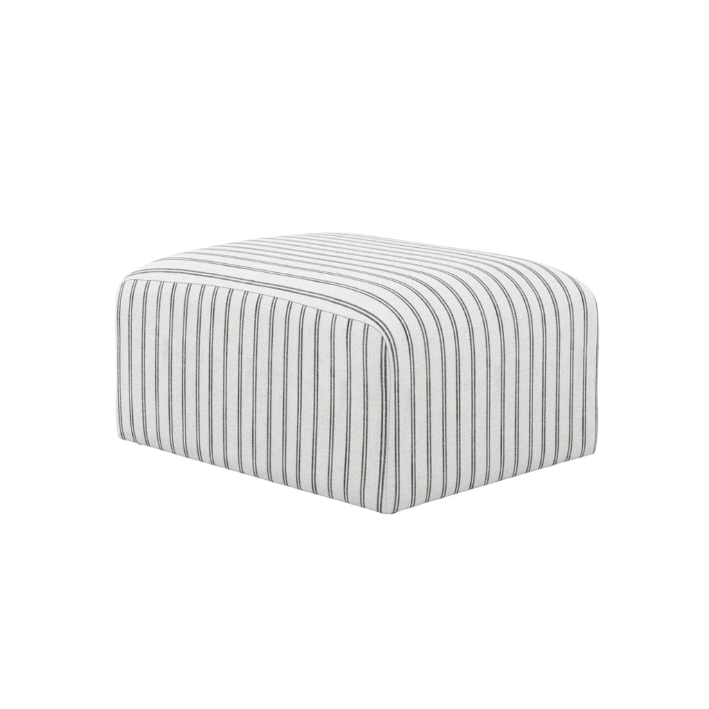 Fairmont Living Ryder Chalk Stripe Pouffe House of Isabella UK